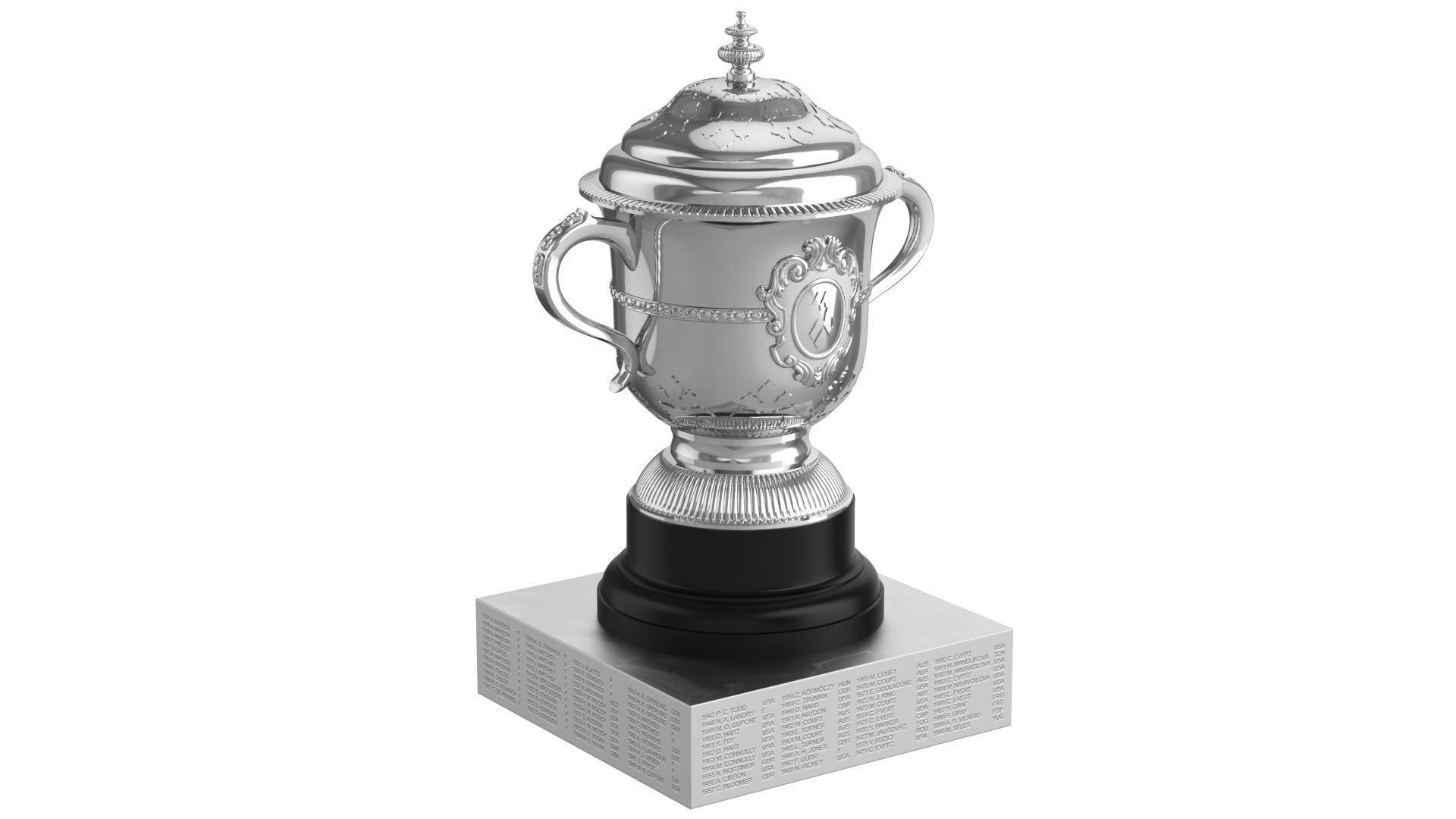 Roland Garros Trophy Suzanne Lenglen Cup 3D model_5