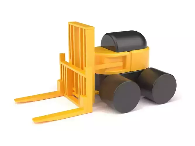 Plastic toy forklift