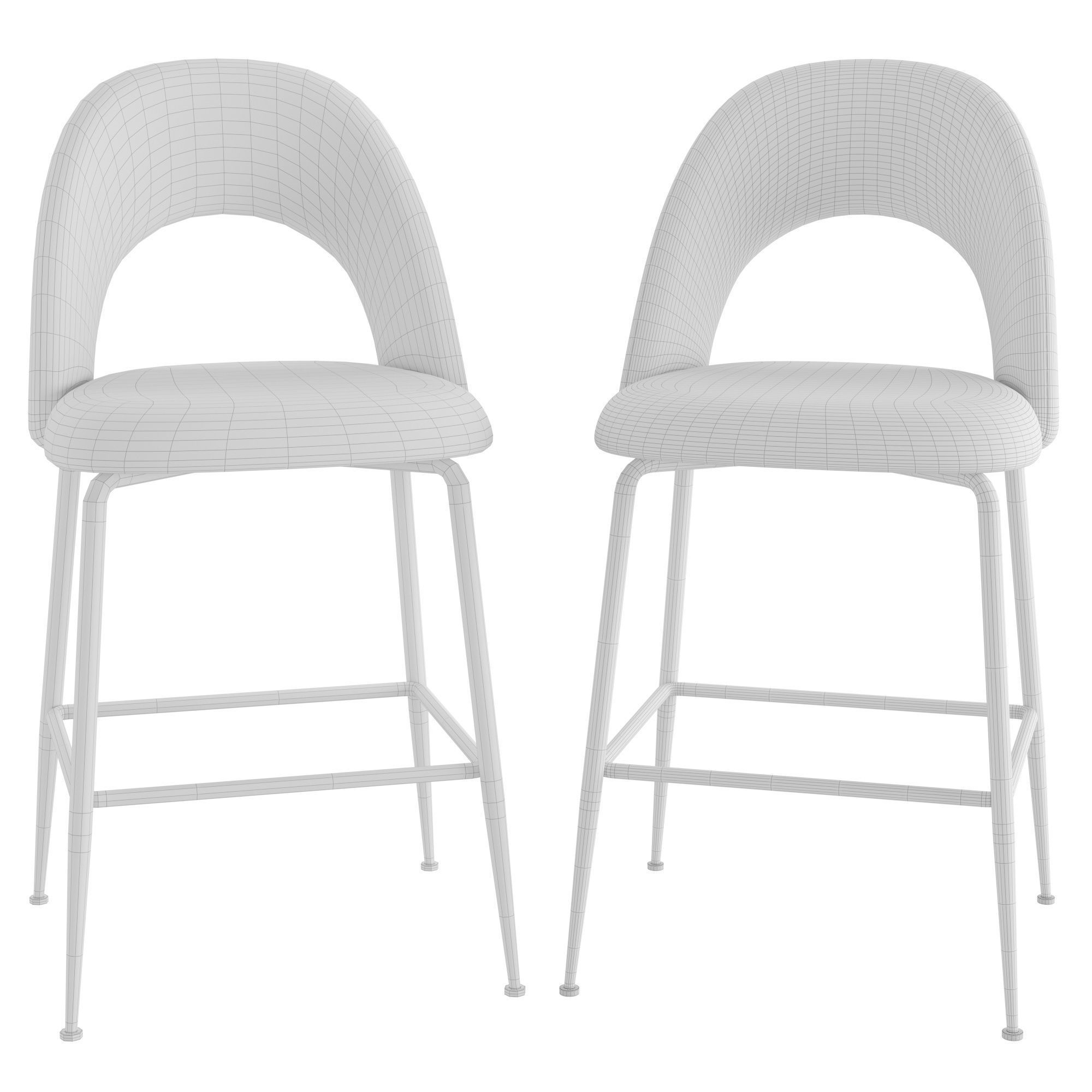 Mahalia bar stool 3D model_5
