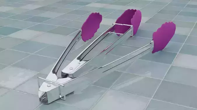 Silicone tongs Free 3D model