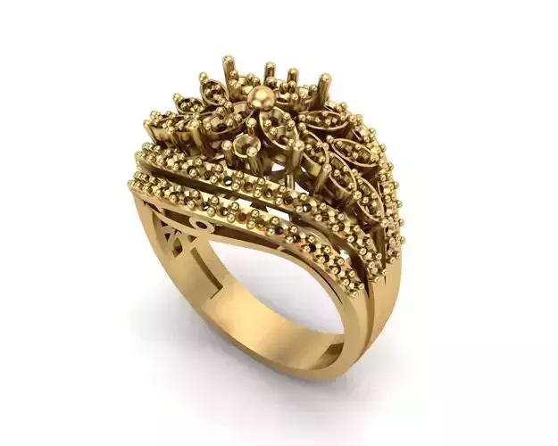Jewelry ring 005 3D print model