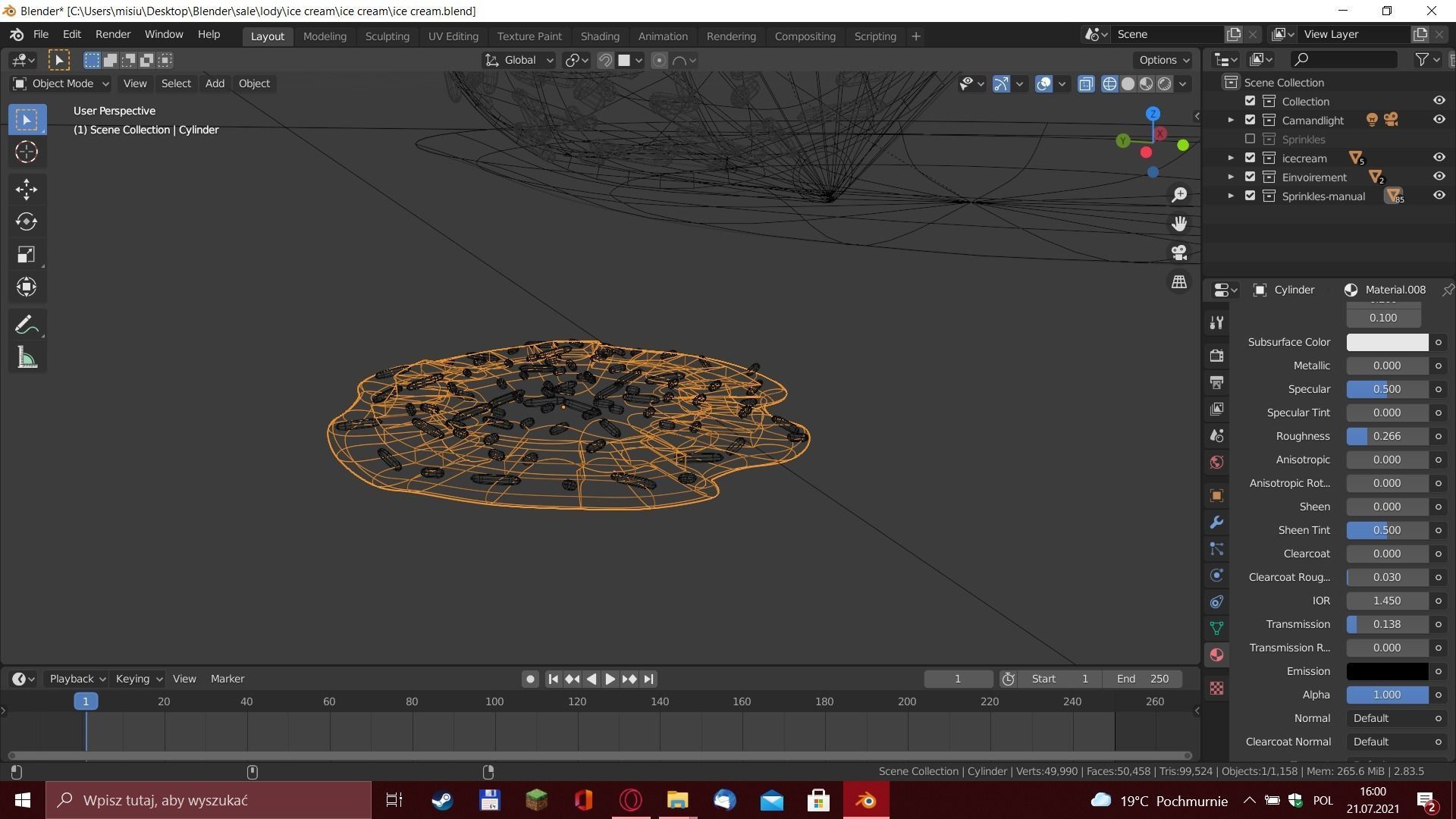 Ice cream 3D model_3
