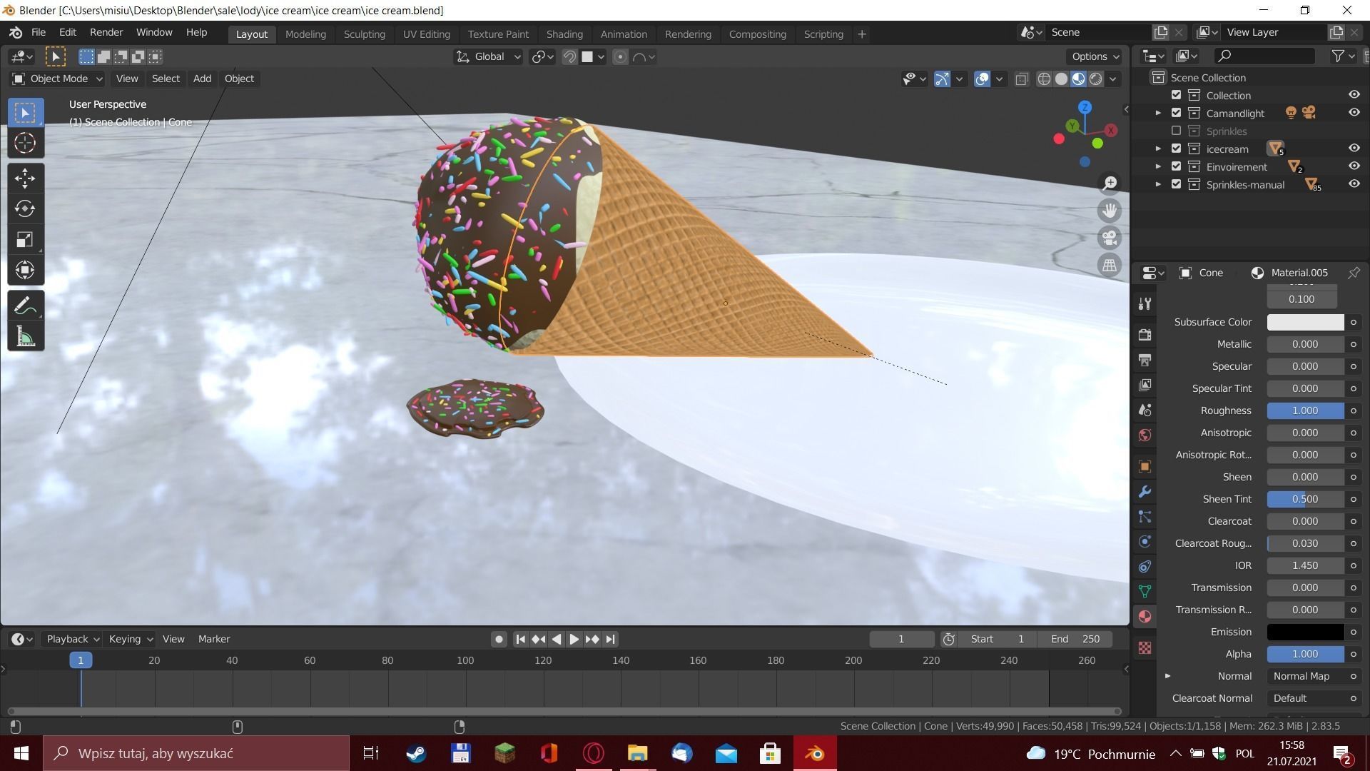 Ice cream 3D model_9