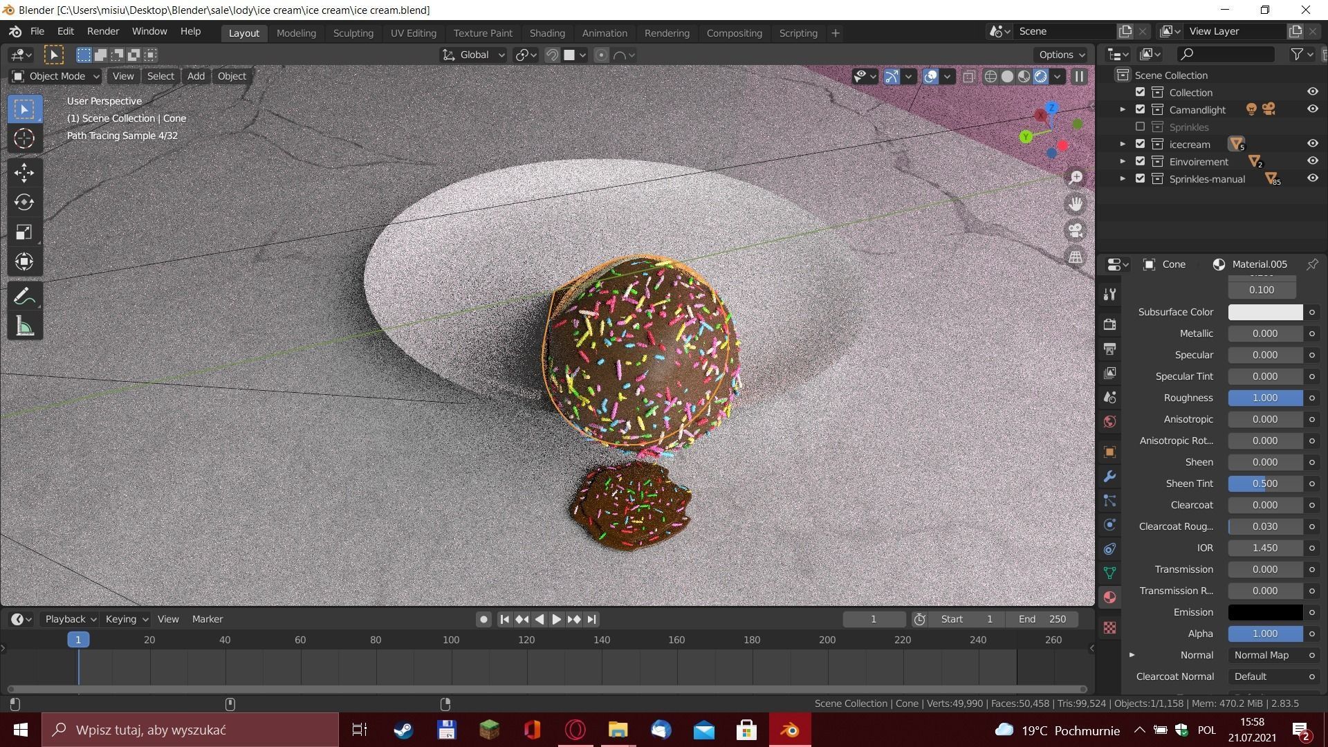 Ice cream 3D model_5