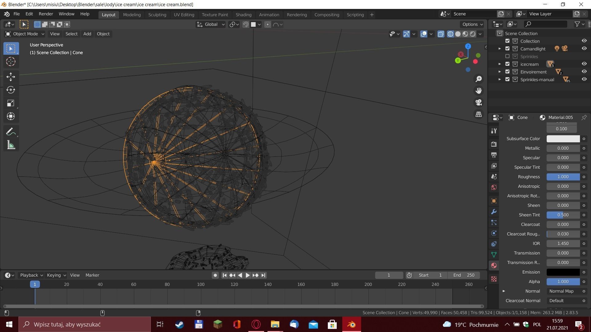 Ice cream 3D model_12