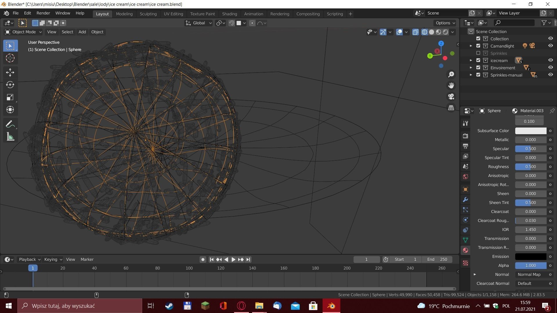 Ice cream 3D model_16