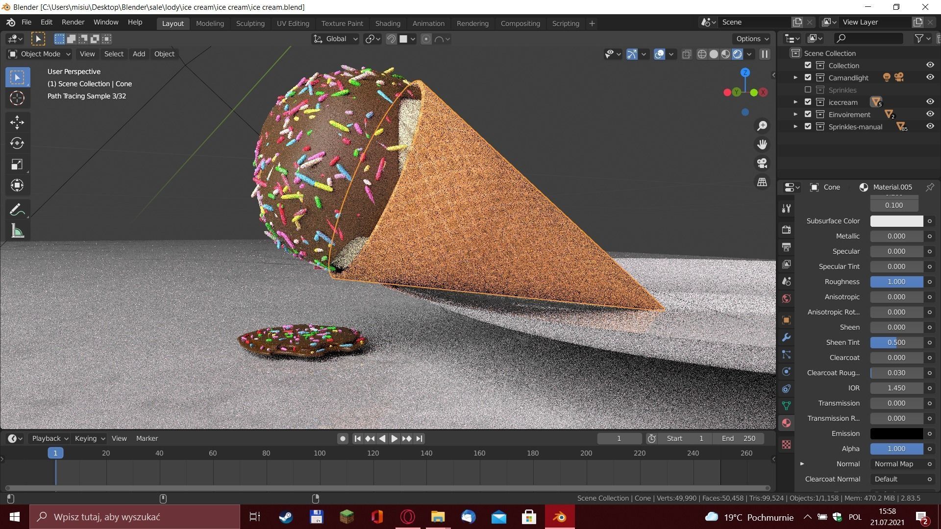 Ice cream 3D model_7