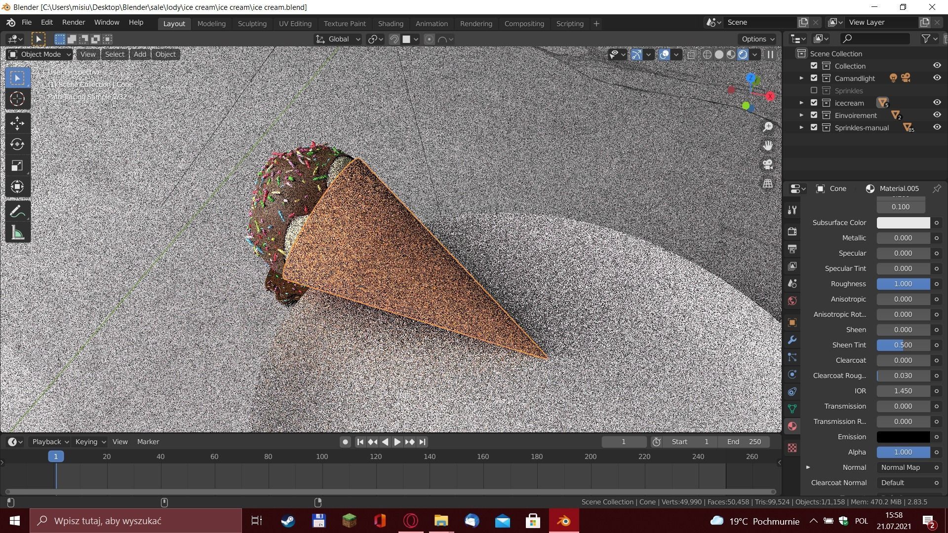 Ice cream 3D model_6