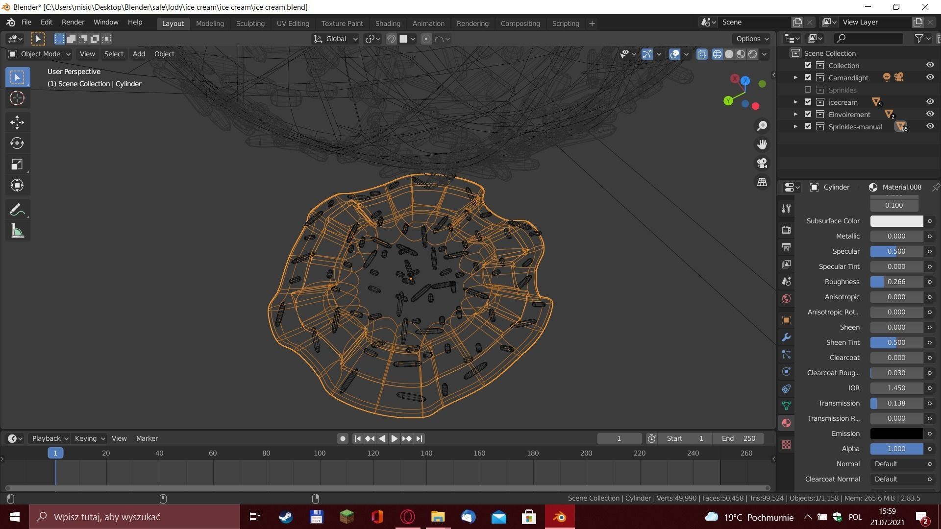 Ice cream 3D model_2