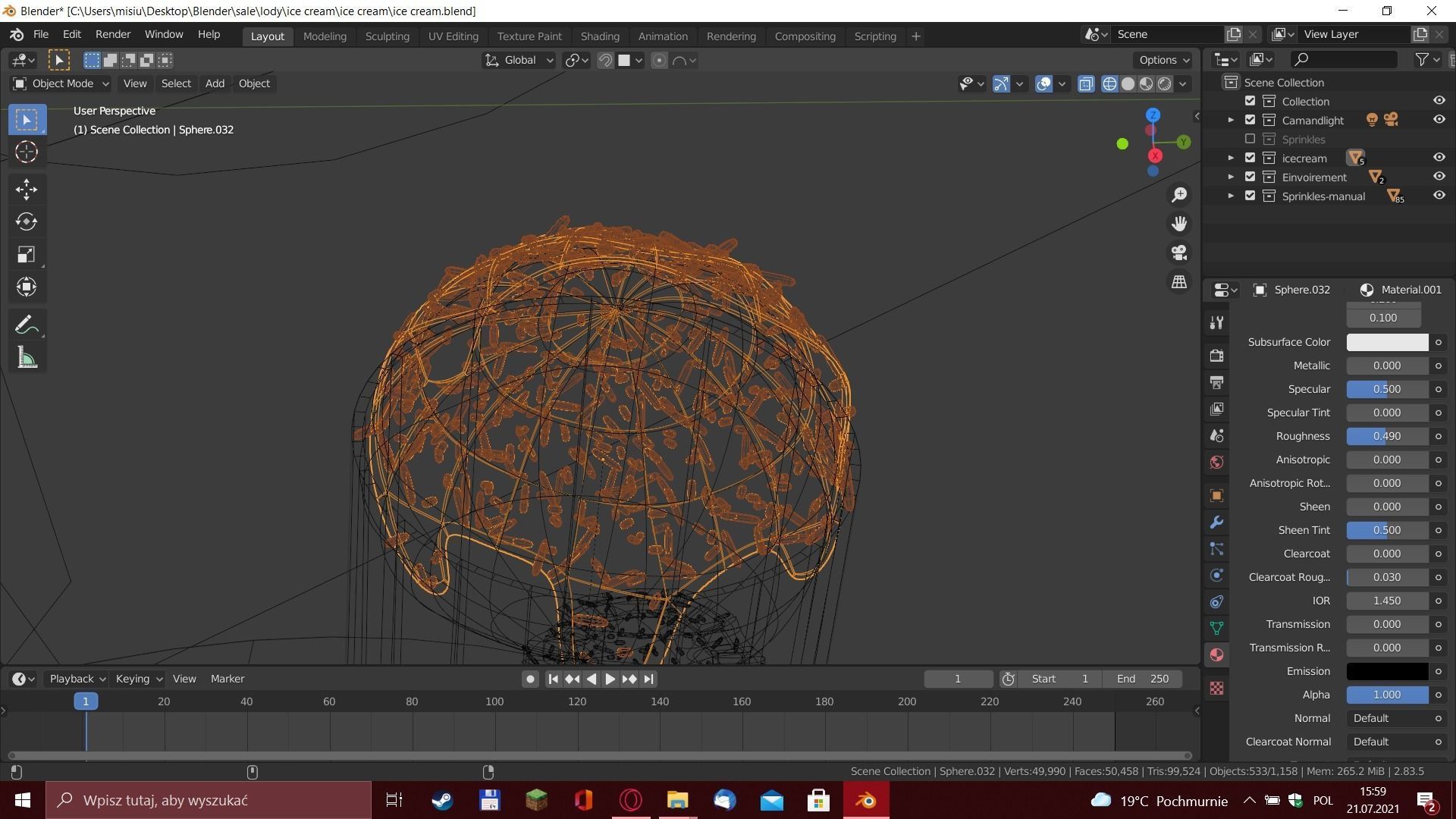 Ice cream 3D model_20