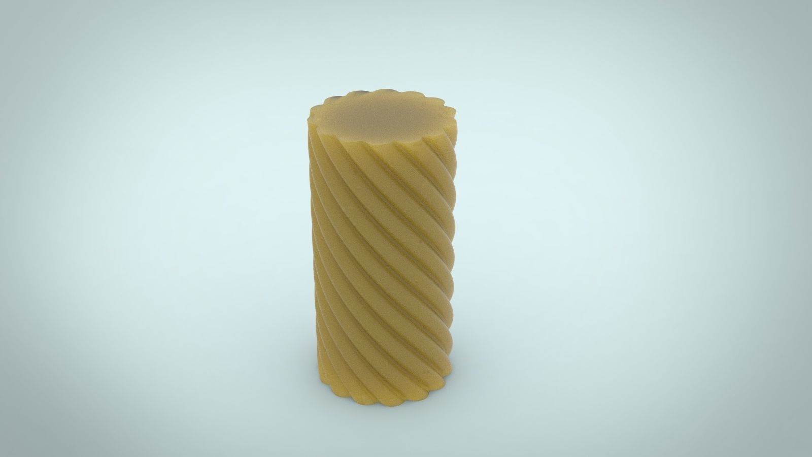Spiral candle silicone mold 3D print model_1
