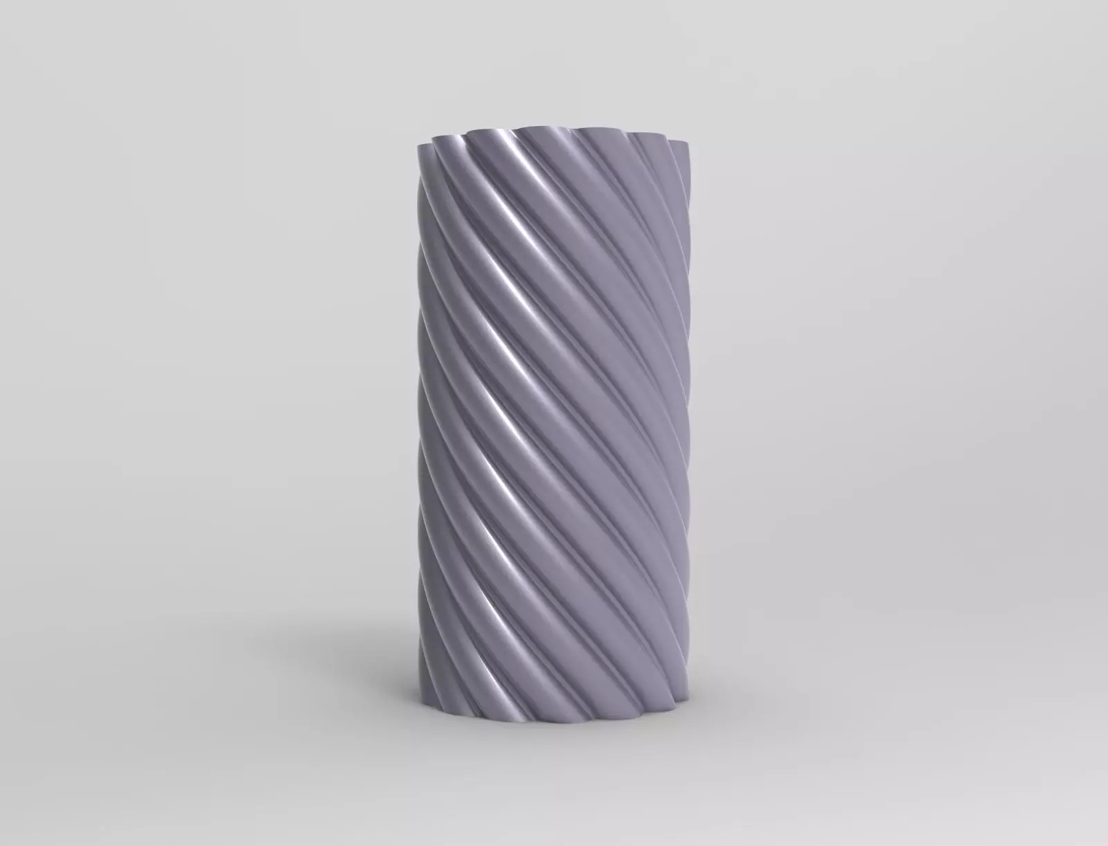 Spiral candle silicone mold 3D print model_0