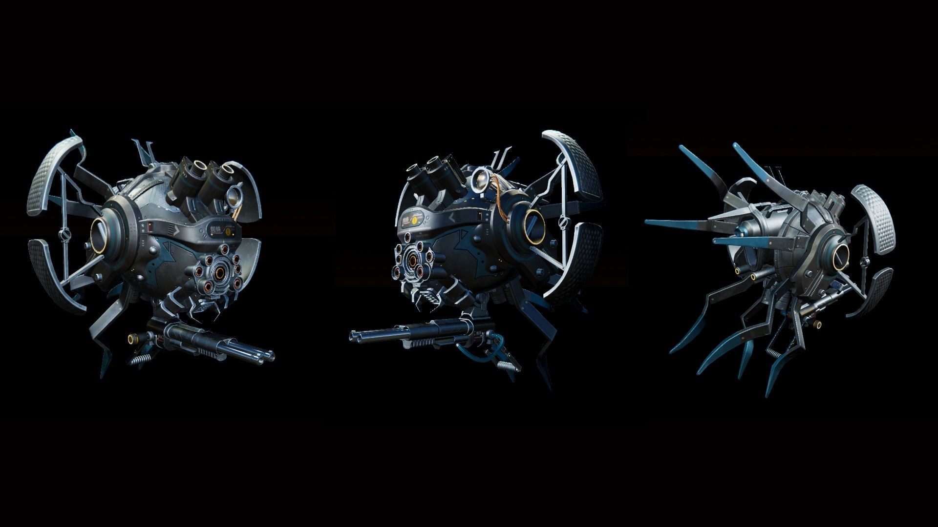 Sci-Fi Scout Girl Low-poly 3D model_8