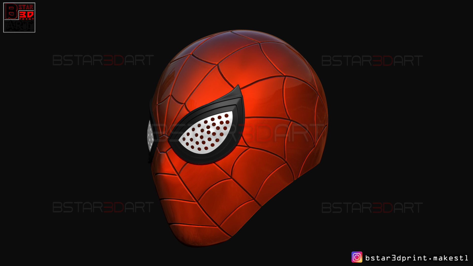 Spider Man mask - Marvel comics Cosplay 3D print model_3
