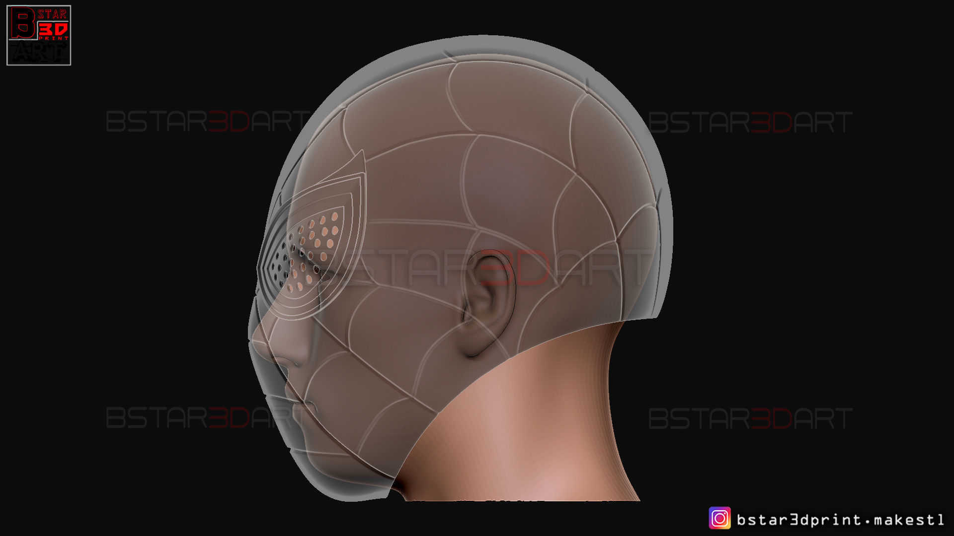 Spider Man mask - Marvel comics Cosplay 3D print model_23