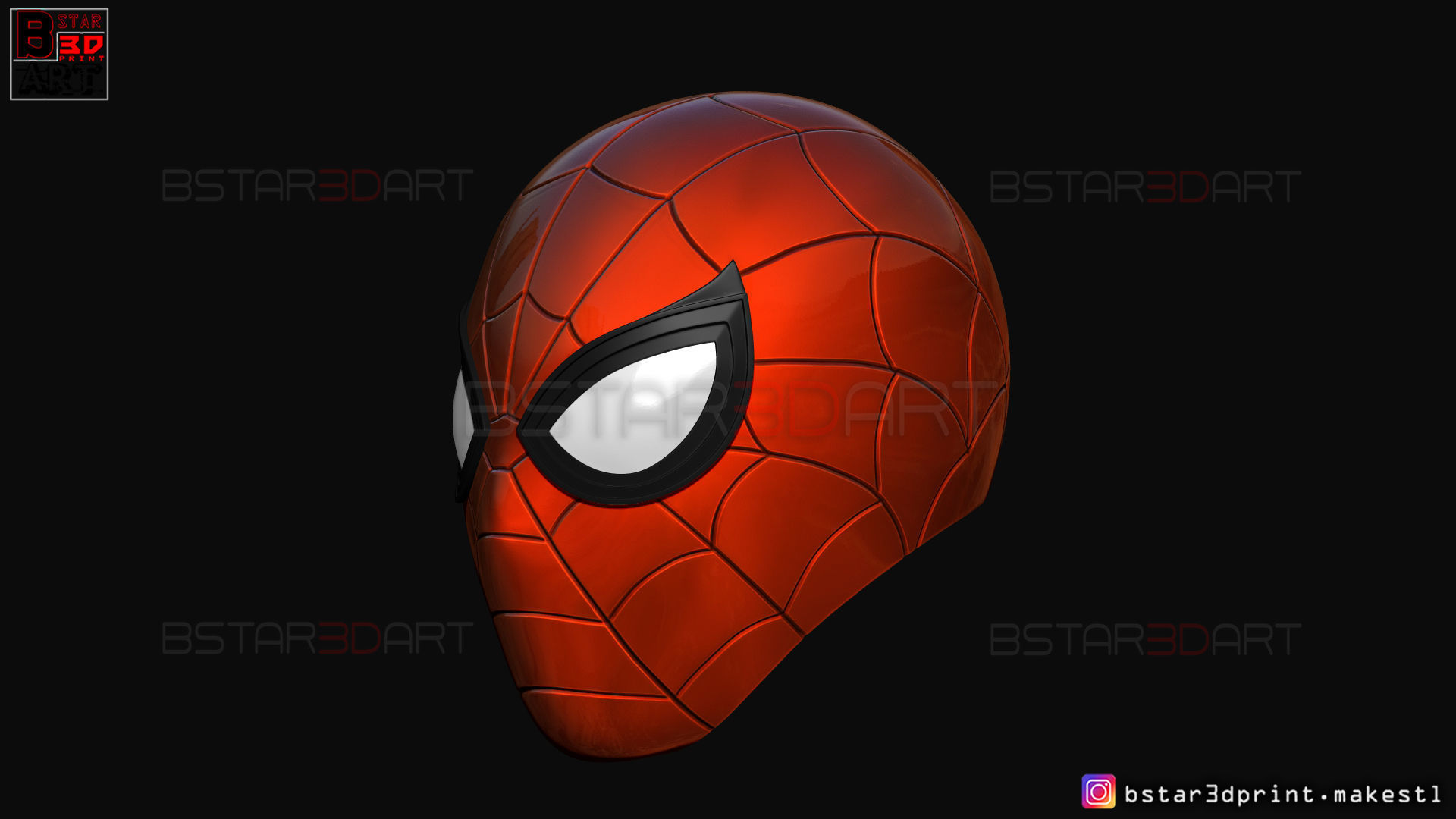 Spider Man mask - Marvel comics Cosplay 3D print model_4