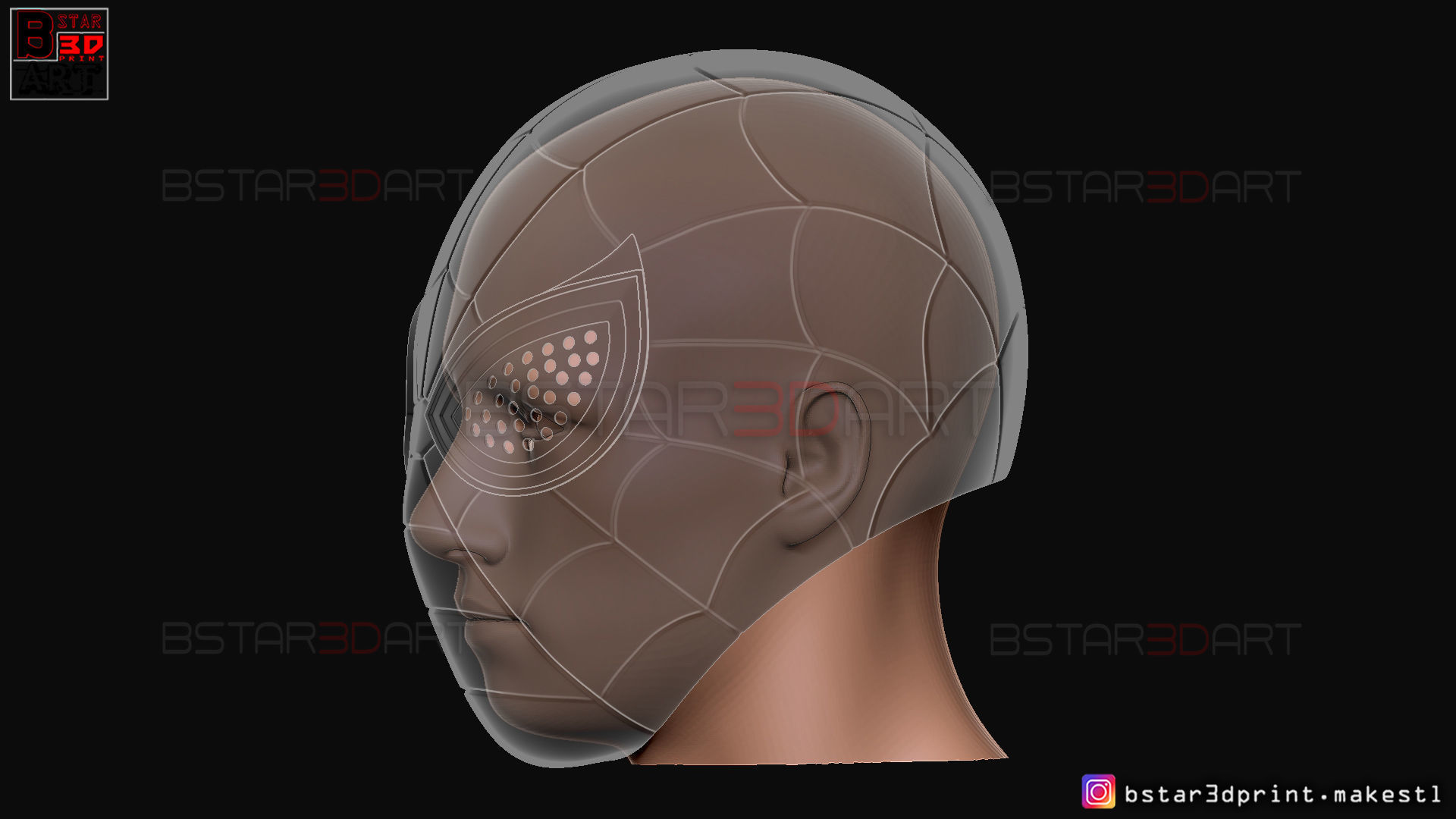 Spider Man mask - Marvel comics Cosplay 3D print model_22