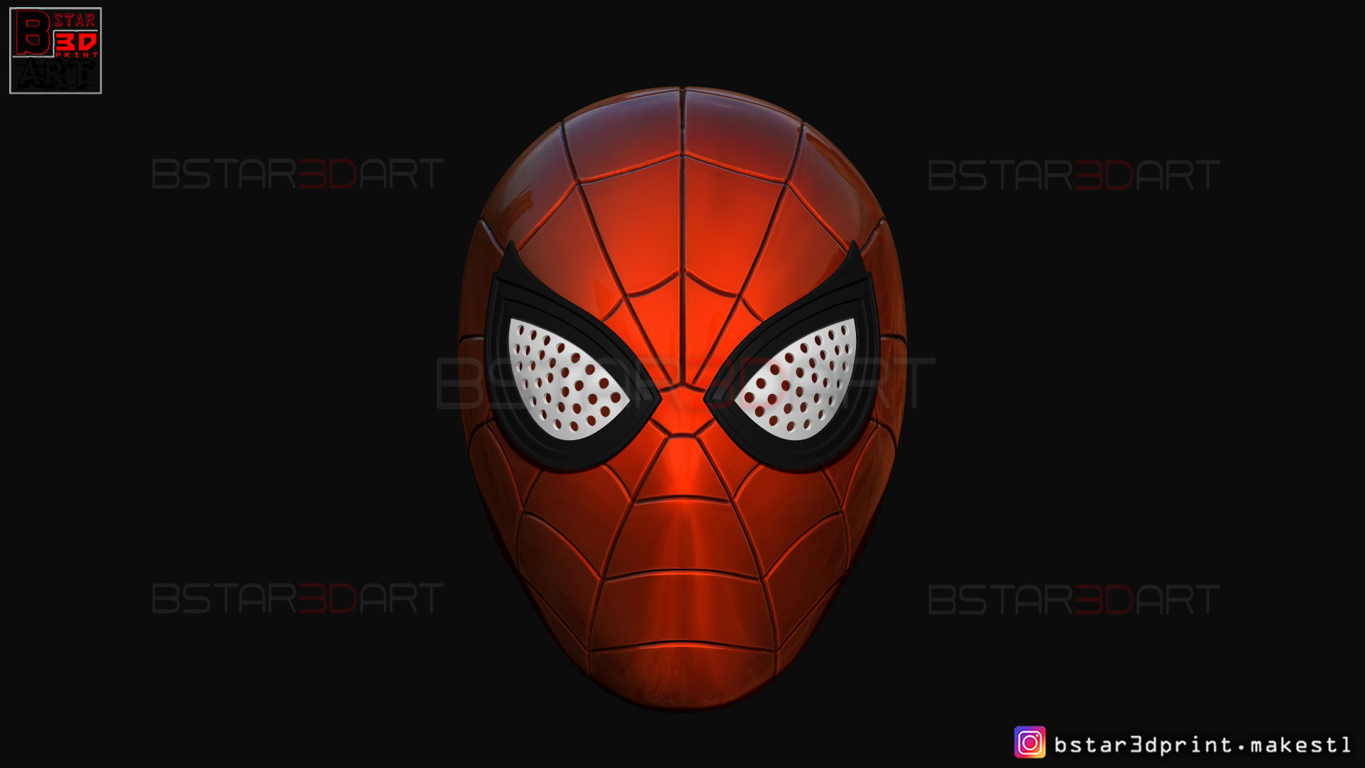 Spider Man mask - Marvel comics Cosplay 3D print model_1