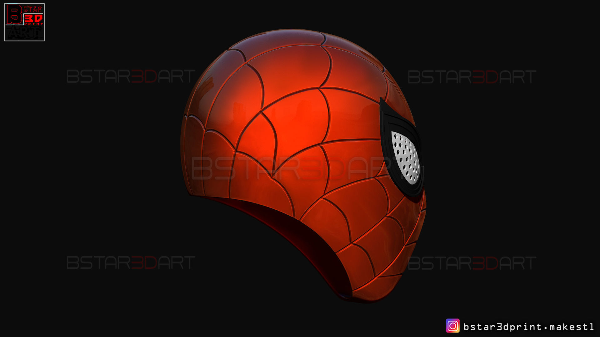 Spider Man mask - Marvel comics Cosplay 3D print model_9