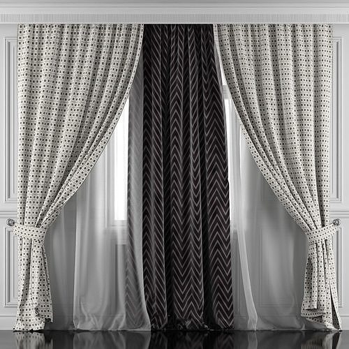 Curtain Set 414 3D model