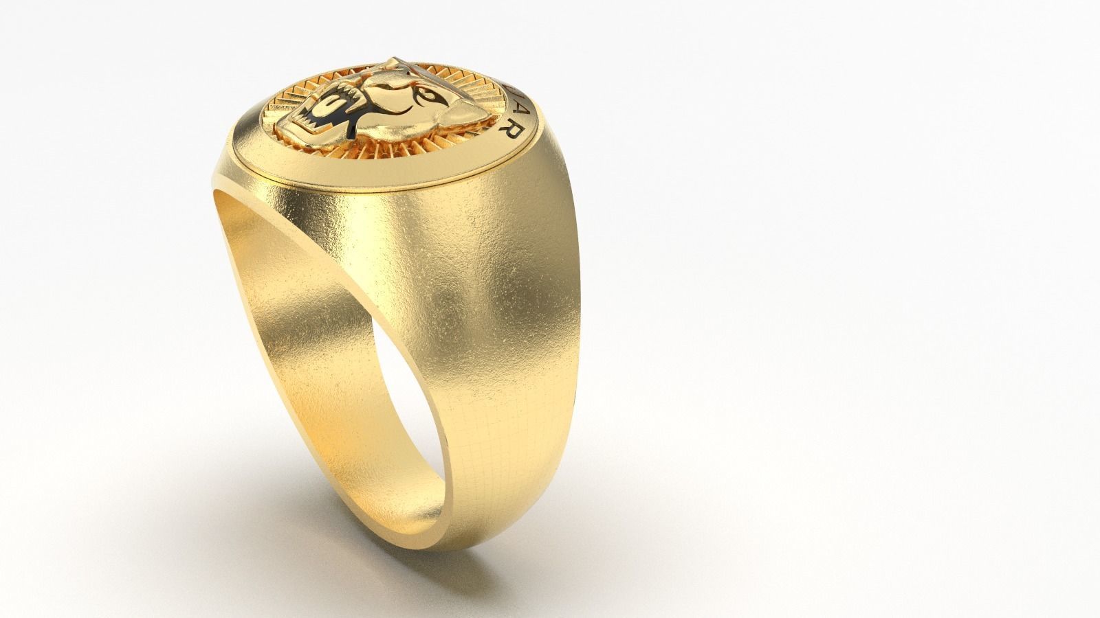 jaguar panther ring 3D print model_17