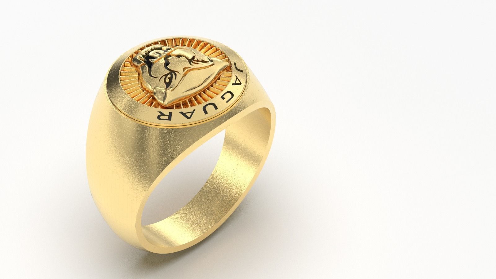 jaguar panther ring 3D print model_7