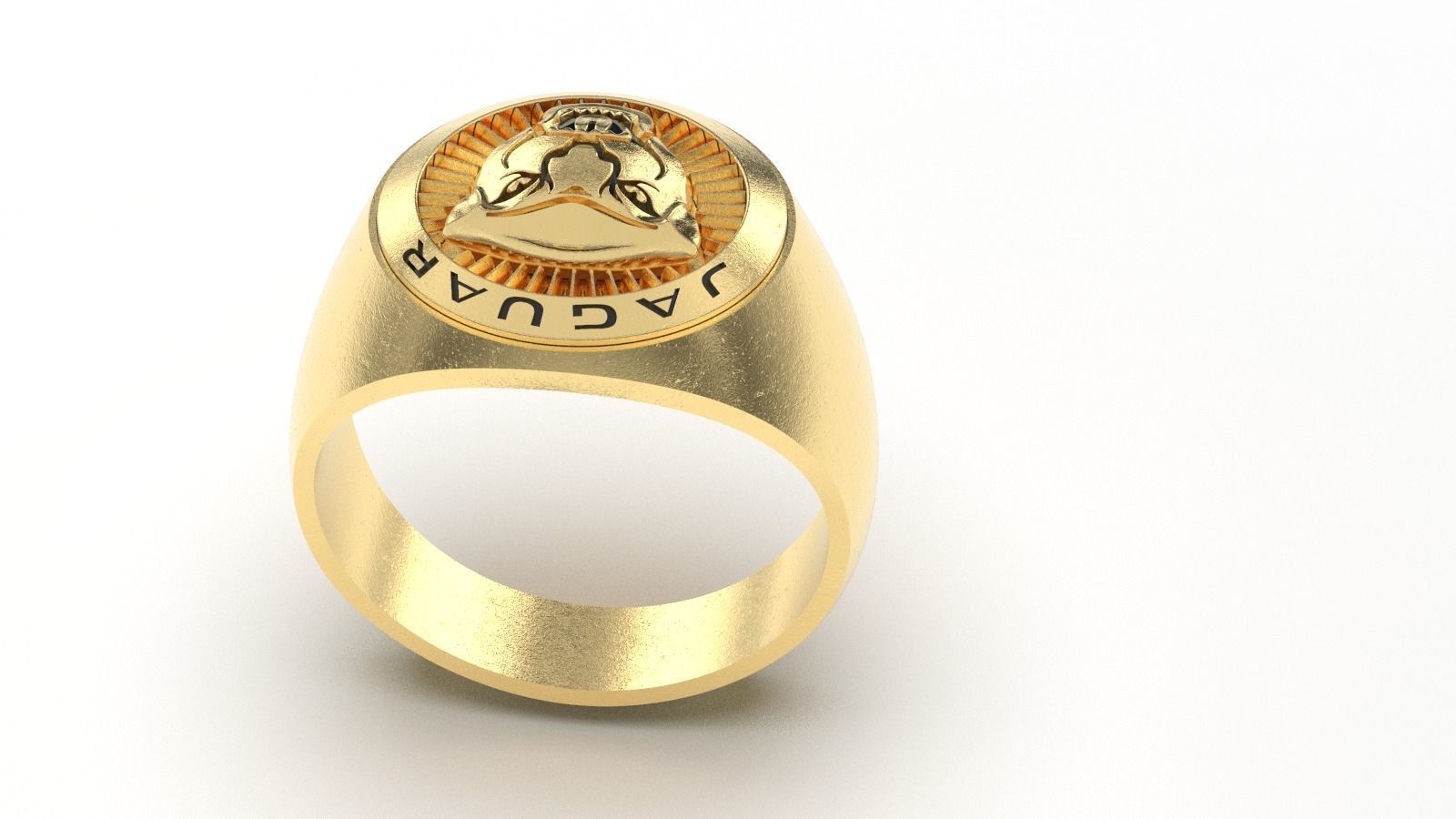 jaguar panther ring 3D print model_16