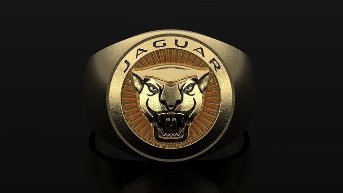 jaguar panther ring  3D print model