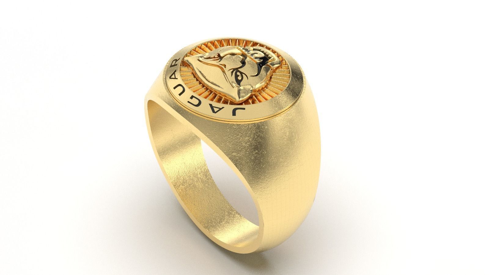 jaguar panther ring 3D print model_8