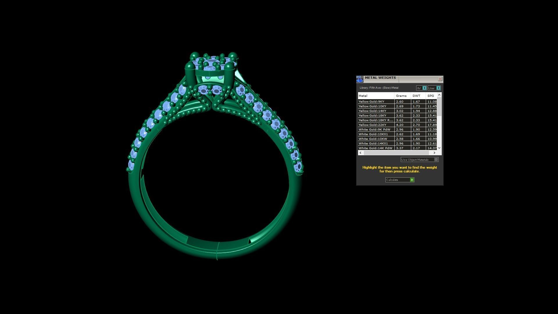 Diamond Ring 3D model_9