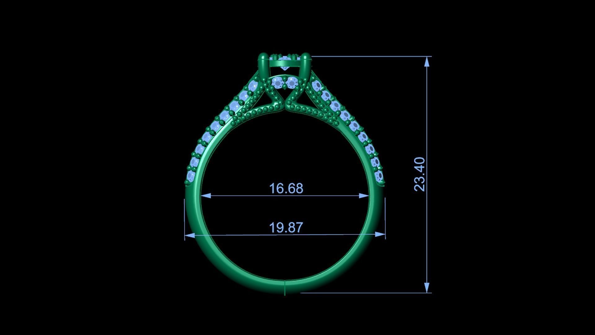Diamond Ring 3D model_5