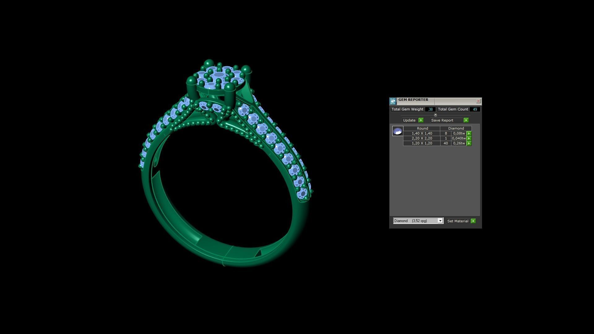 Diamond Ring 3D model_8