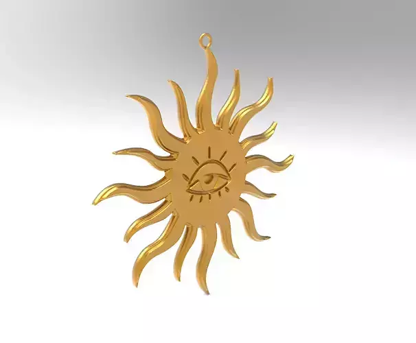 Pendant Sun with eye 