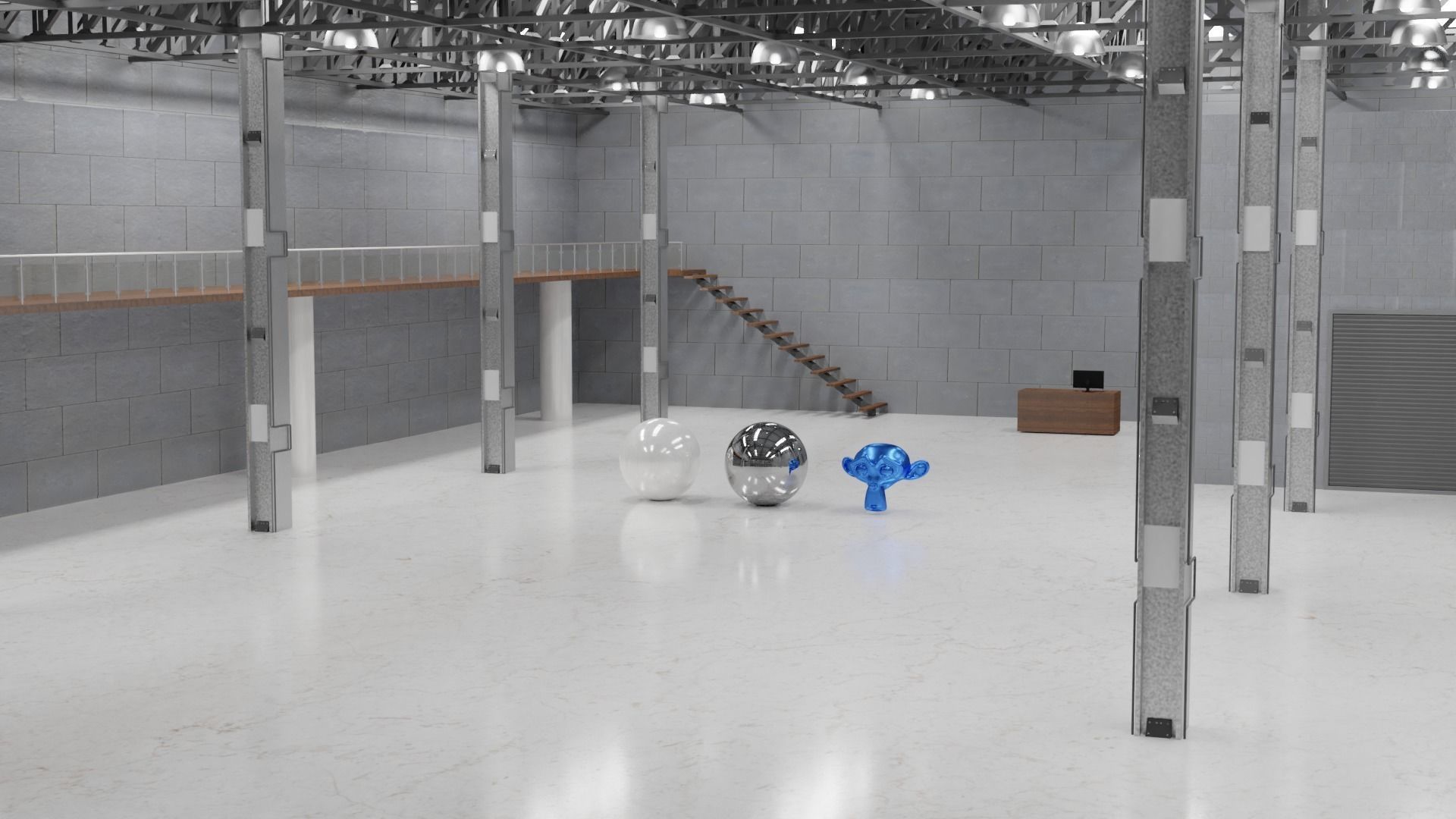 Clean Building for presentations 3D model_2