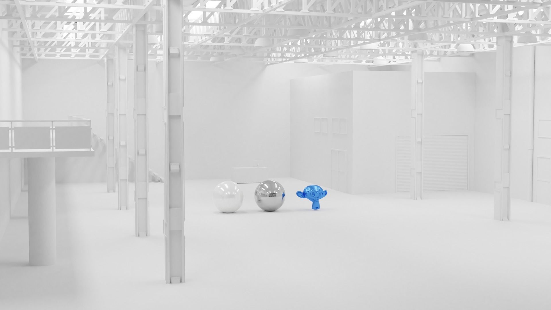 Clean Building for presentations 3D model_16