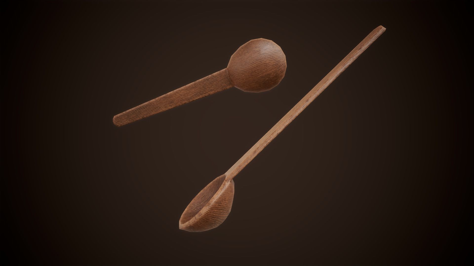 Medieval clay tableware pack Low-poly 3D model_14