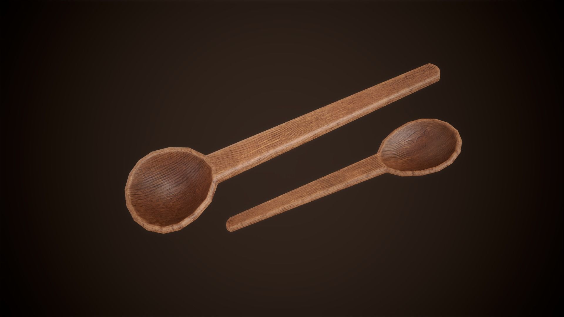 Medieval clay tableware pack Low-poly 3D model_15