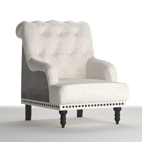Tartonelle Accent Chair 3D model