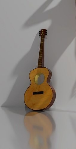 Realistic Guitar acoustic Free 3D model