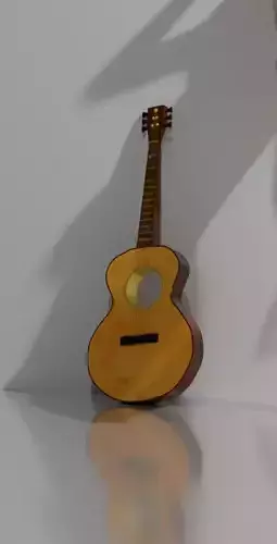 Realistic Guitar acoustic Free 3D model