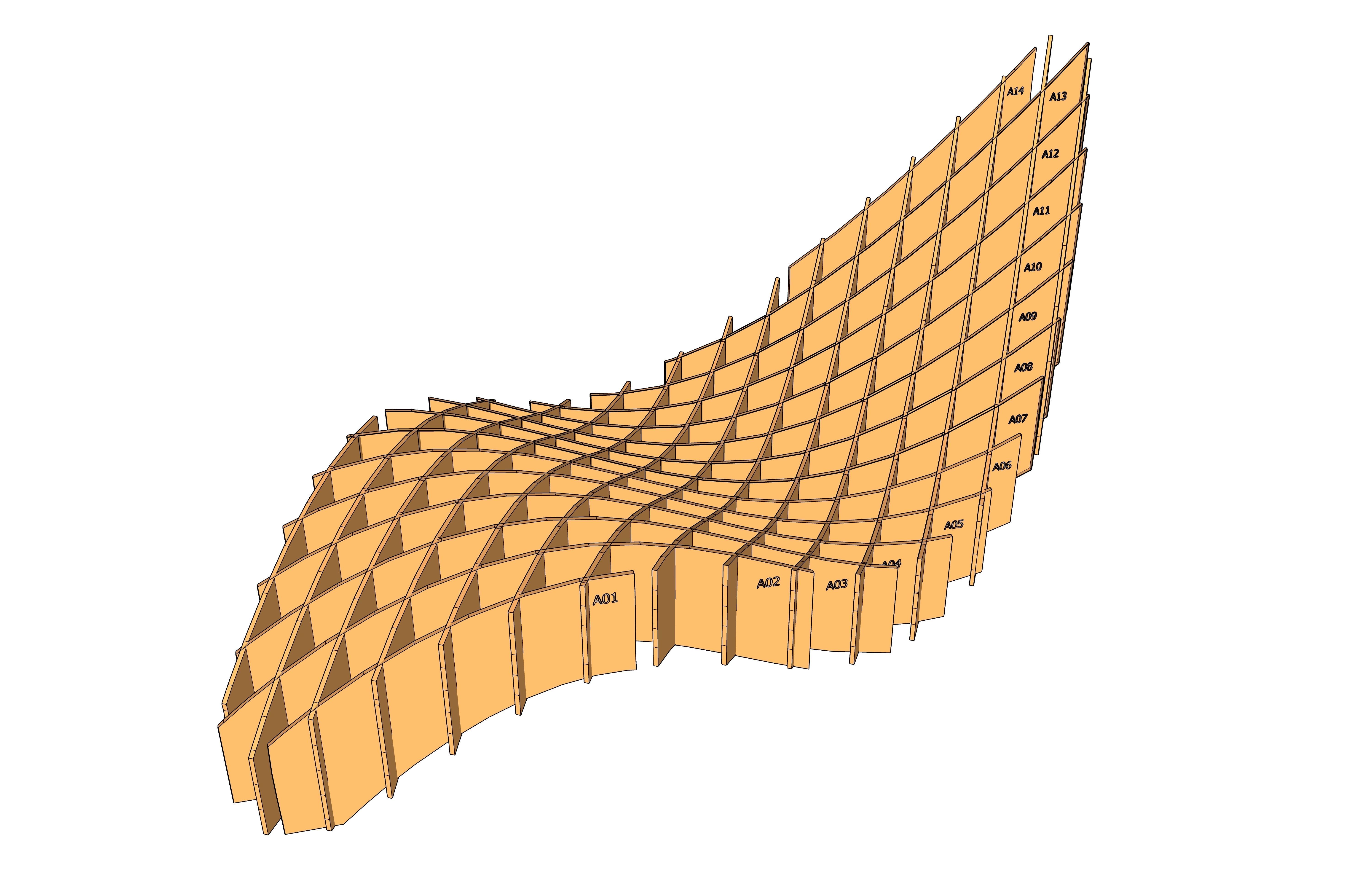 Parametric MDF Chair for CNC or Laser 3mm 3D print model_11