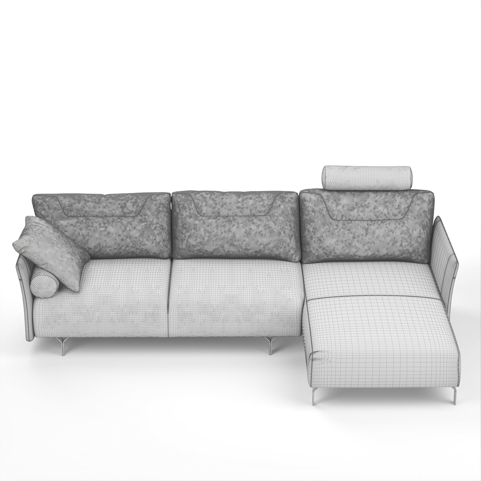 Tenore Corner Sofa by Natuzzi 3D model_15