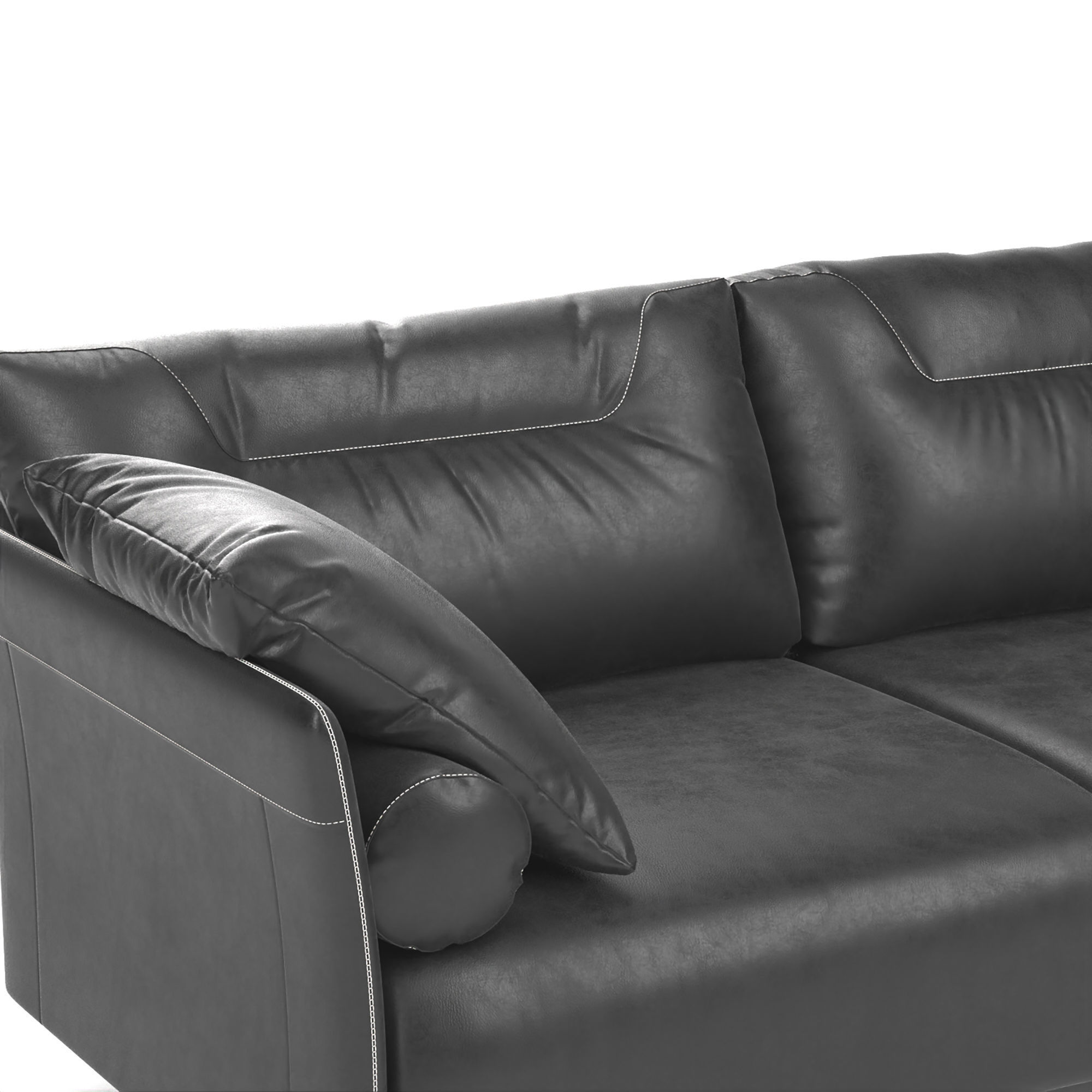 Tenore Corner Sofa by Natuzzi 3D model_3