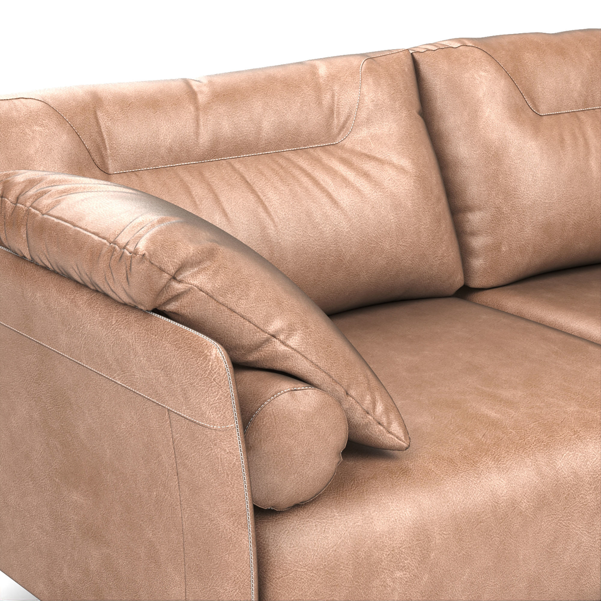Tenore Corner Sofa by Natuzzi 3D model_4