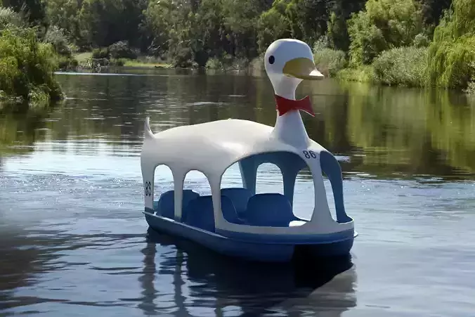 Duck paddle boat