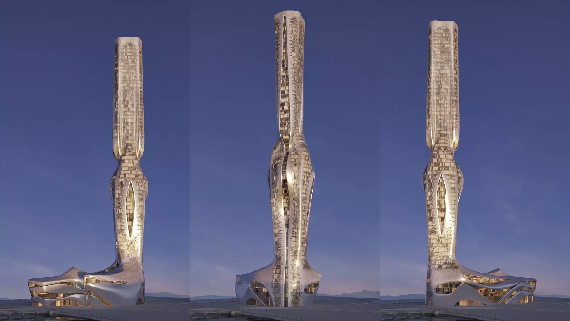 Futuristic building 41 3D model_0