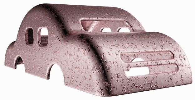 Rusted Car Body 3D model_1