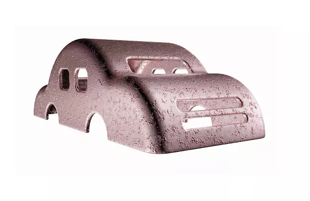 Rusted Car Body 3D model_0