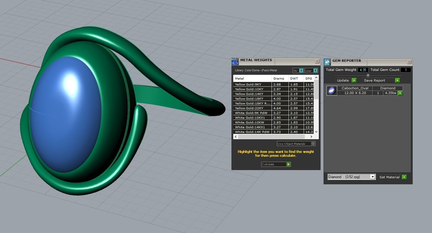 Opal ring 1 3D print model_4