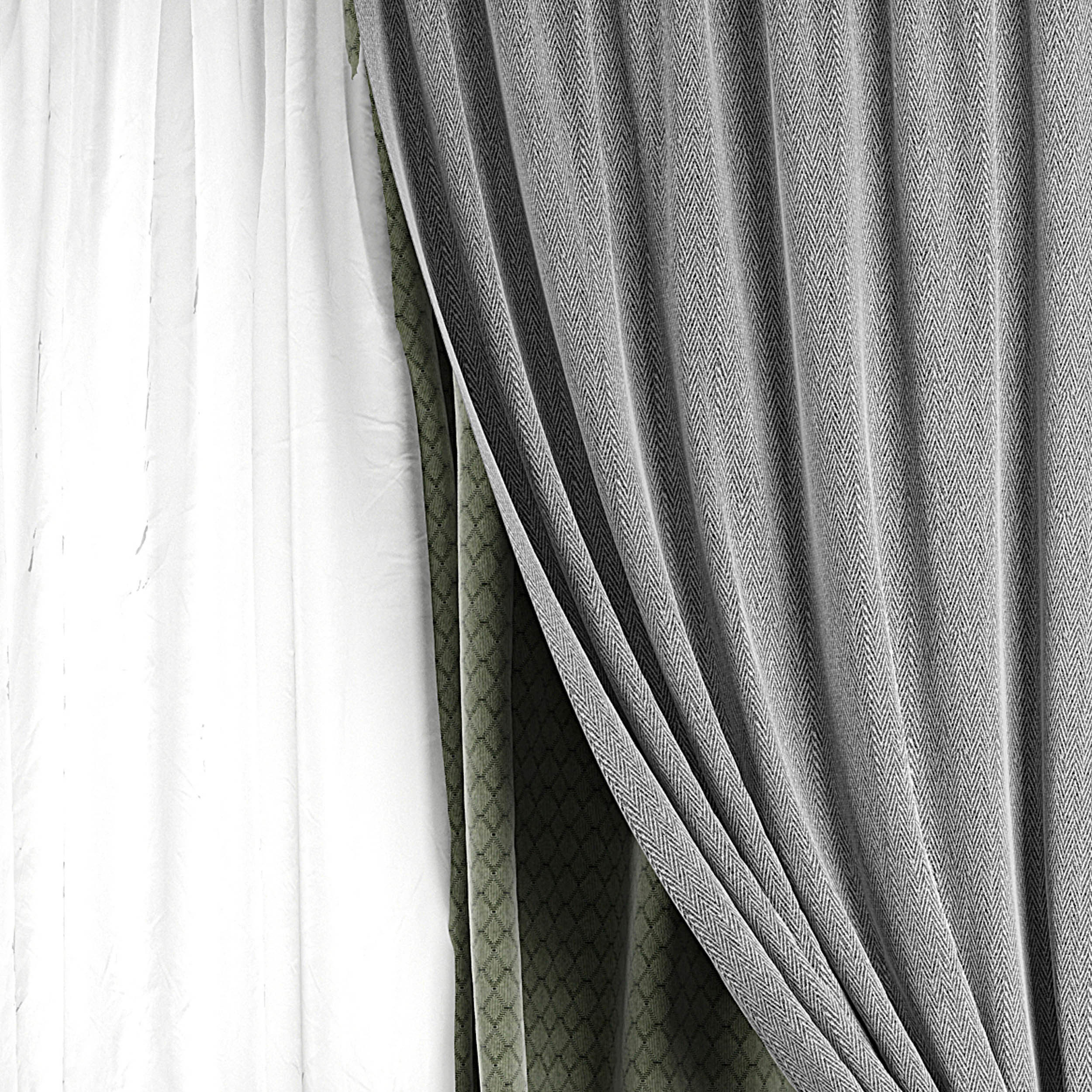 Curtain Set 419 3D model_2